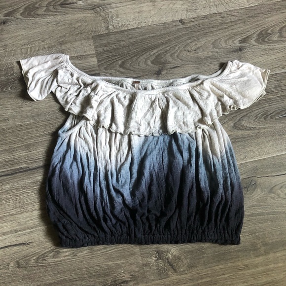Free People Nightfall Combo Ruffle Top Small - Picture 3 of 8